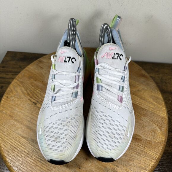 Nike Air Max 270 Shoes Womens Size 6.5 DD4459-100 Rainbow Gradient Heel Sneakers - Picture 2 of 8